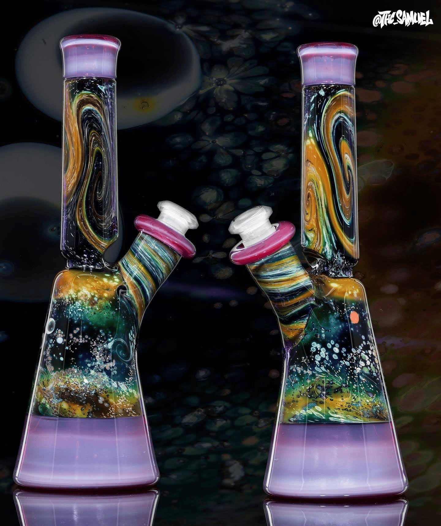 artisan-crafted design of the Large Mushroom Rig by Glasshole (2023)