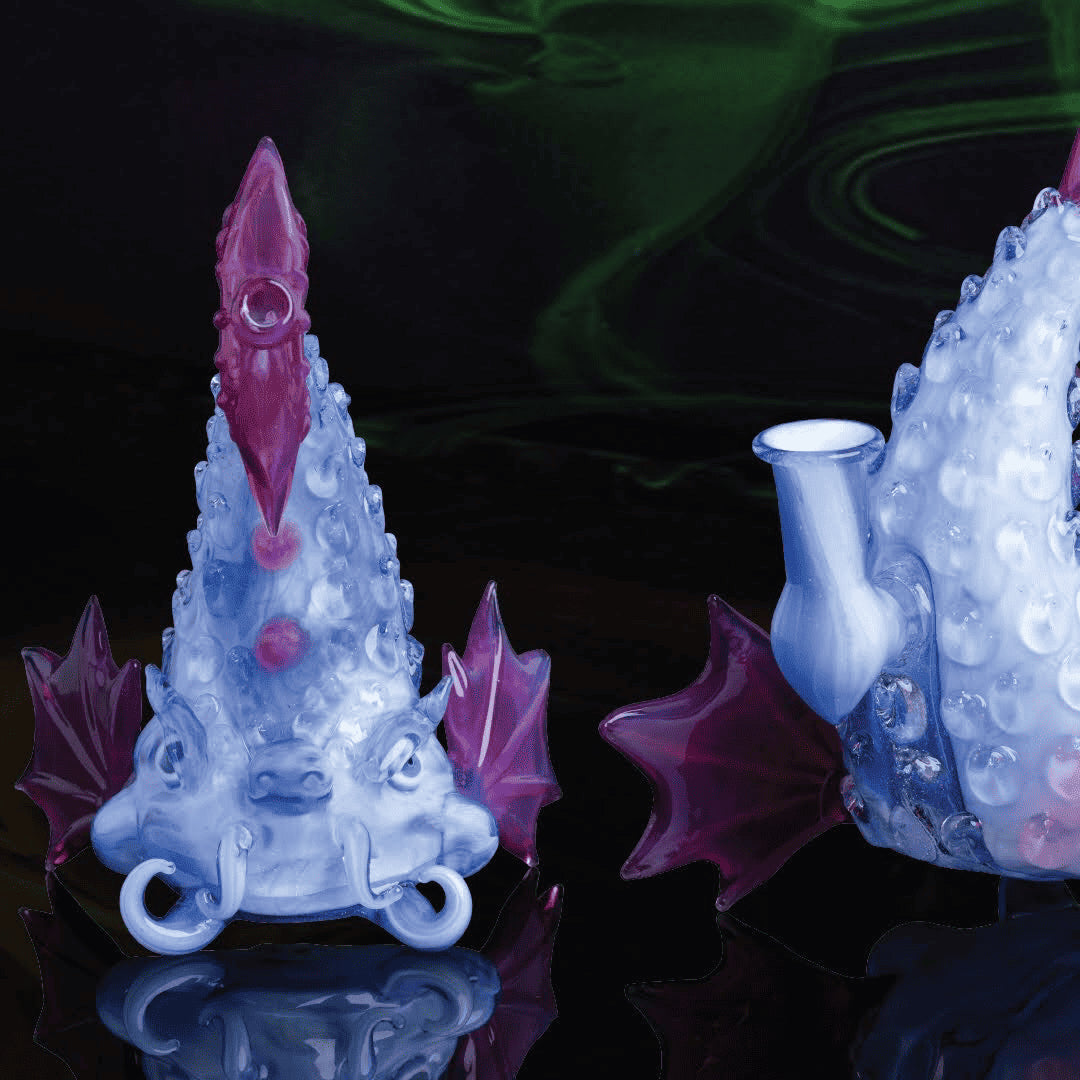 artisan-crafted design of the Large Mushroom Rig by Glasshole (2023)
