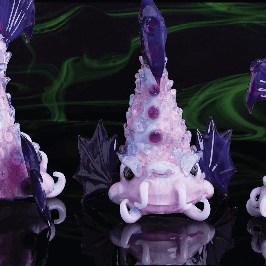 artisan-crafted design of the Large Mushroom Rig by Glasshole (2023)