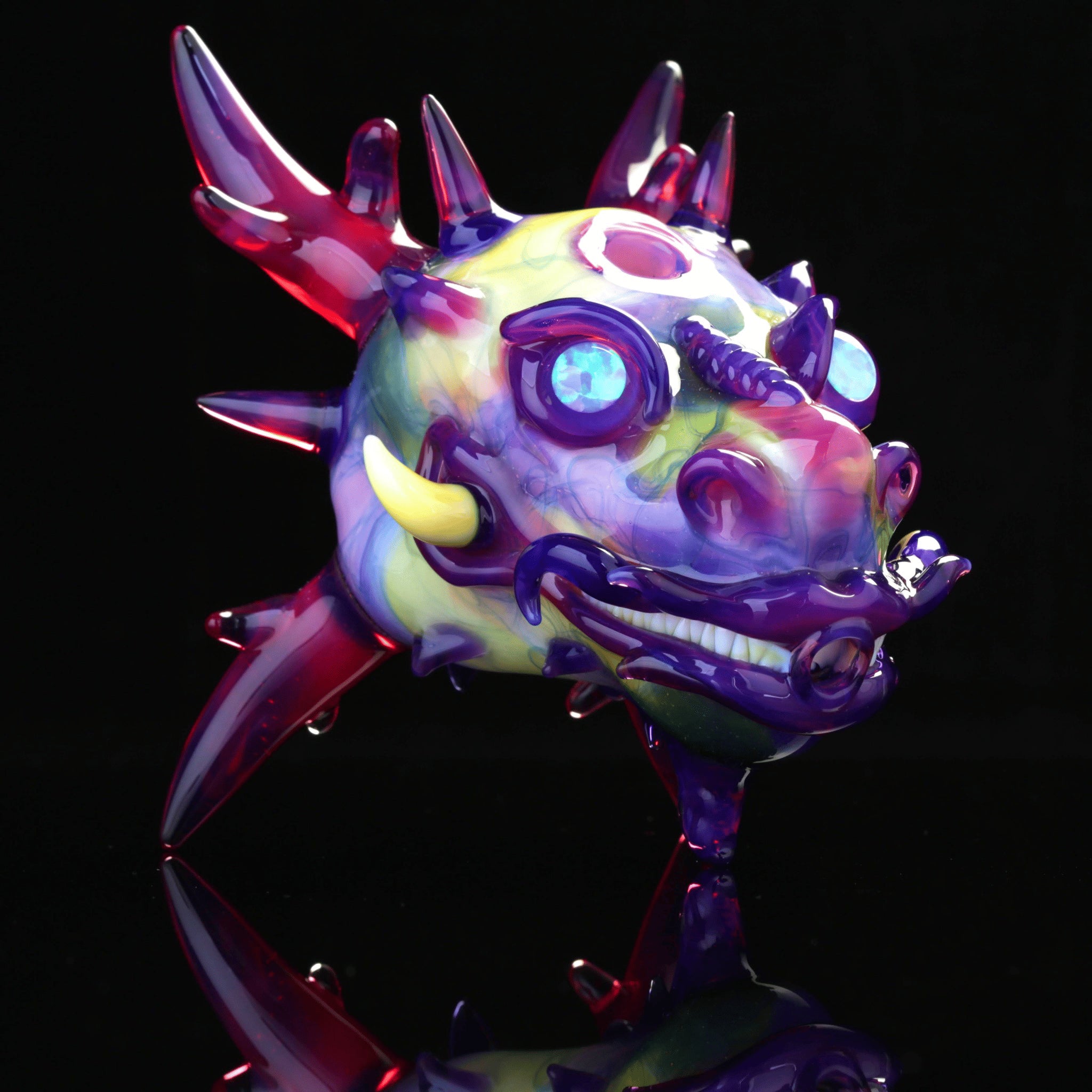 artisan-crafted design of the Large Mushroom Rig by Glasshole (2023)