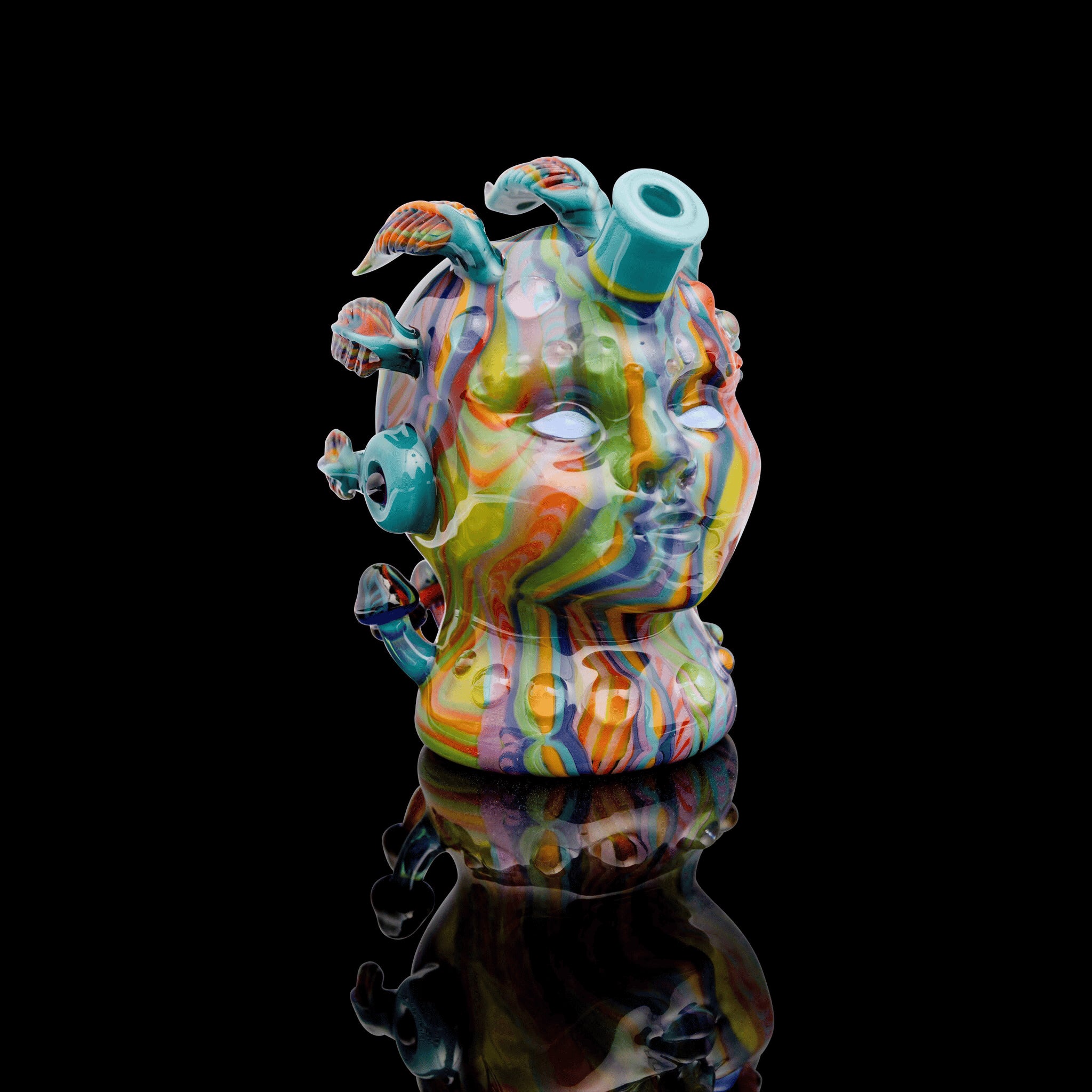 artisan-crafted design of the Large Mushroom Rig by Glasshole (2023)