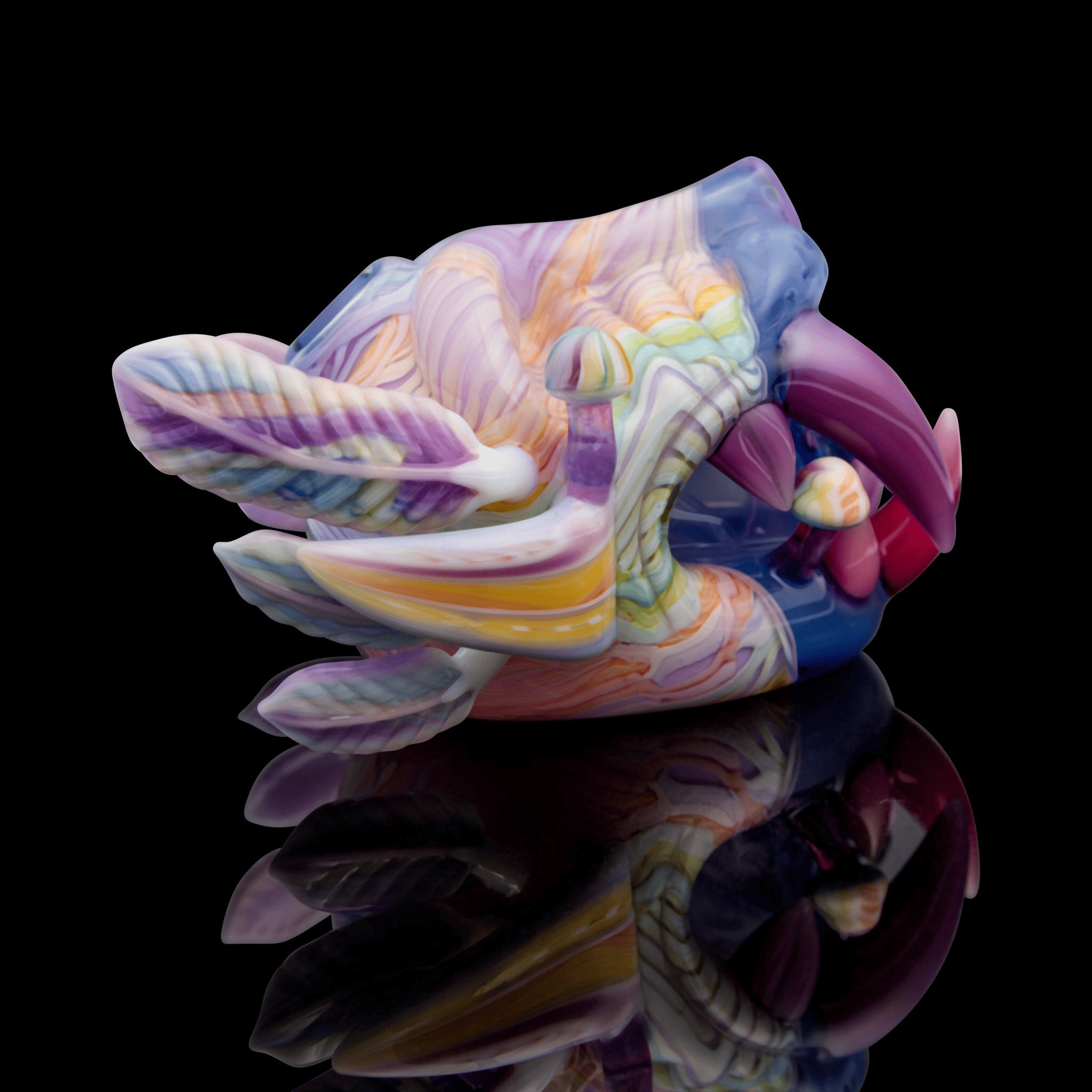 artisan-crafted design of the Large Mushroom Rig by Glasshole (2023)
