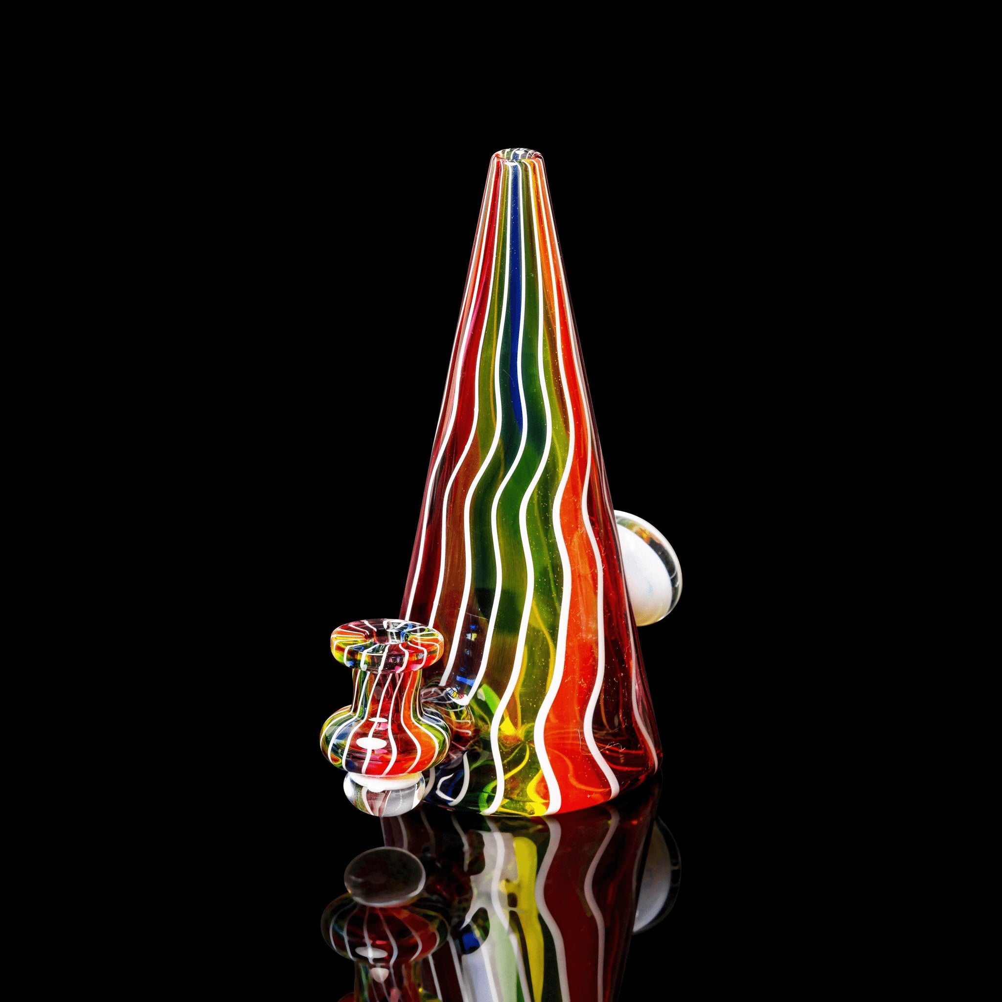 artisan-crafted design of the Large Mushroom Rig by Glasshole (2023)